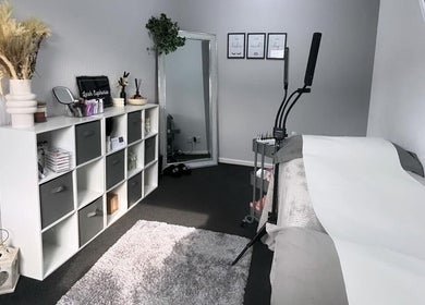 Elegant treatment room at Lash Euphoria in Inverness, Scotland, GB featuring modern decor and inviting ambiance.