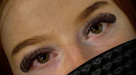 Close-up of eyelash extensions at Lash Euphoria, Inverness, Scotland, GB. Enhancing natural beauty and allure.
