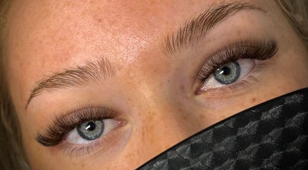 Closeup of professionally done lashes at Lash Euphoria, Inverness, Scotland, GB.