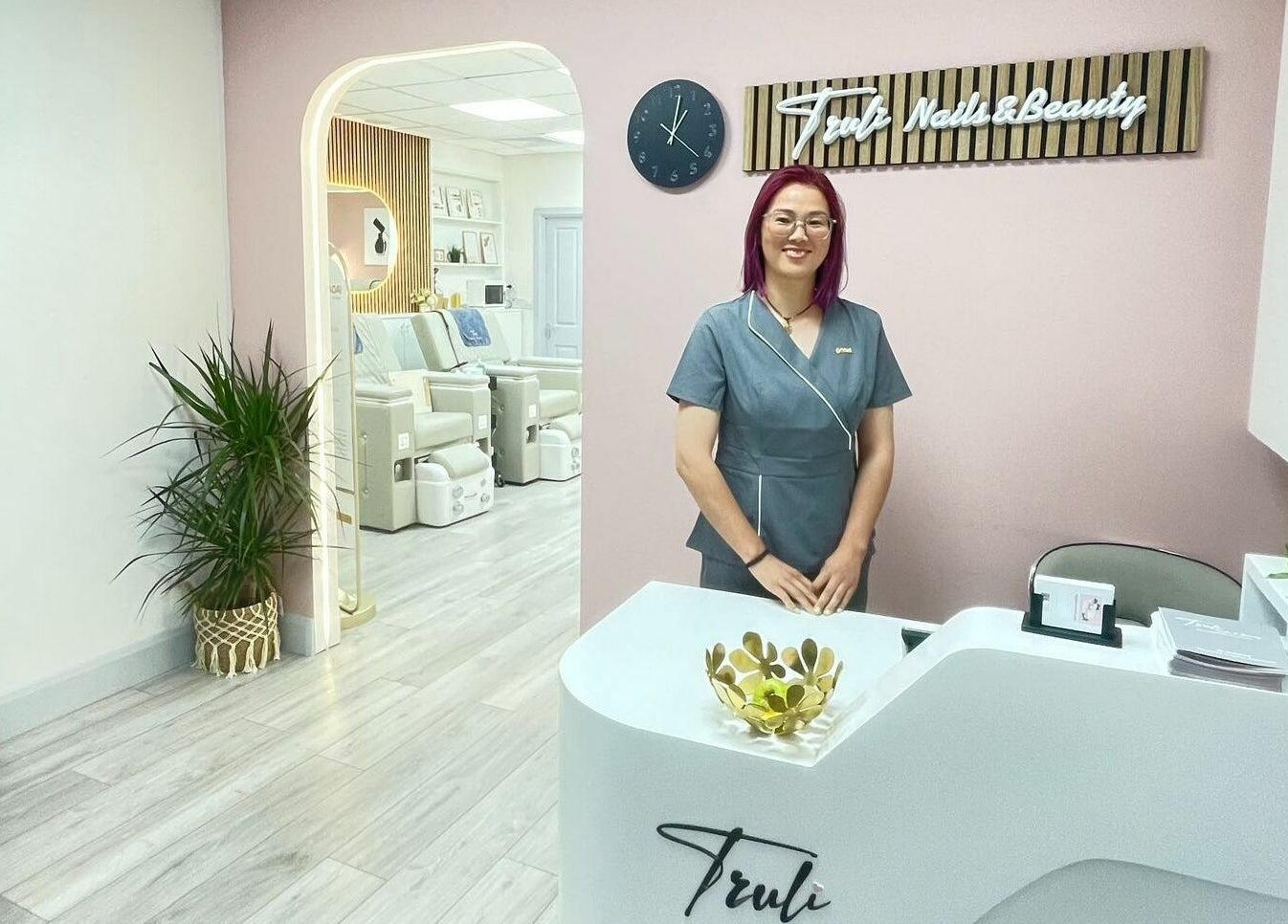 Truli Nails Beauty reception area with welcoming staff in Dublin, County Dublin, IE.