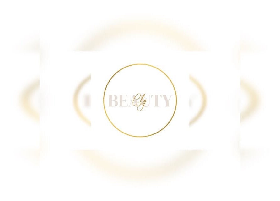 Gold logo of CLGBeauty, Swinton, England, GB on a white background.