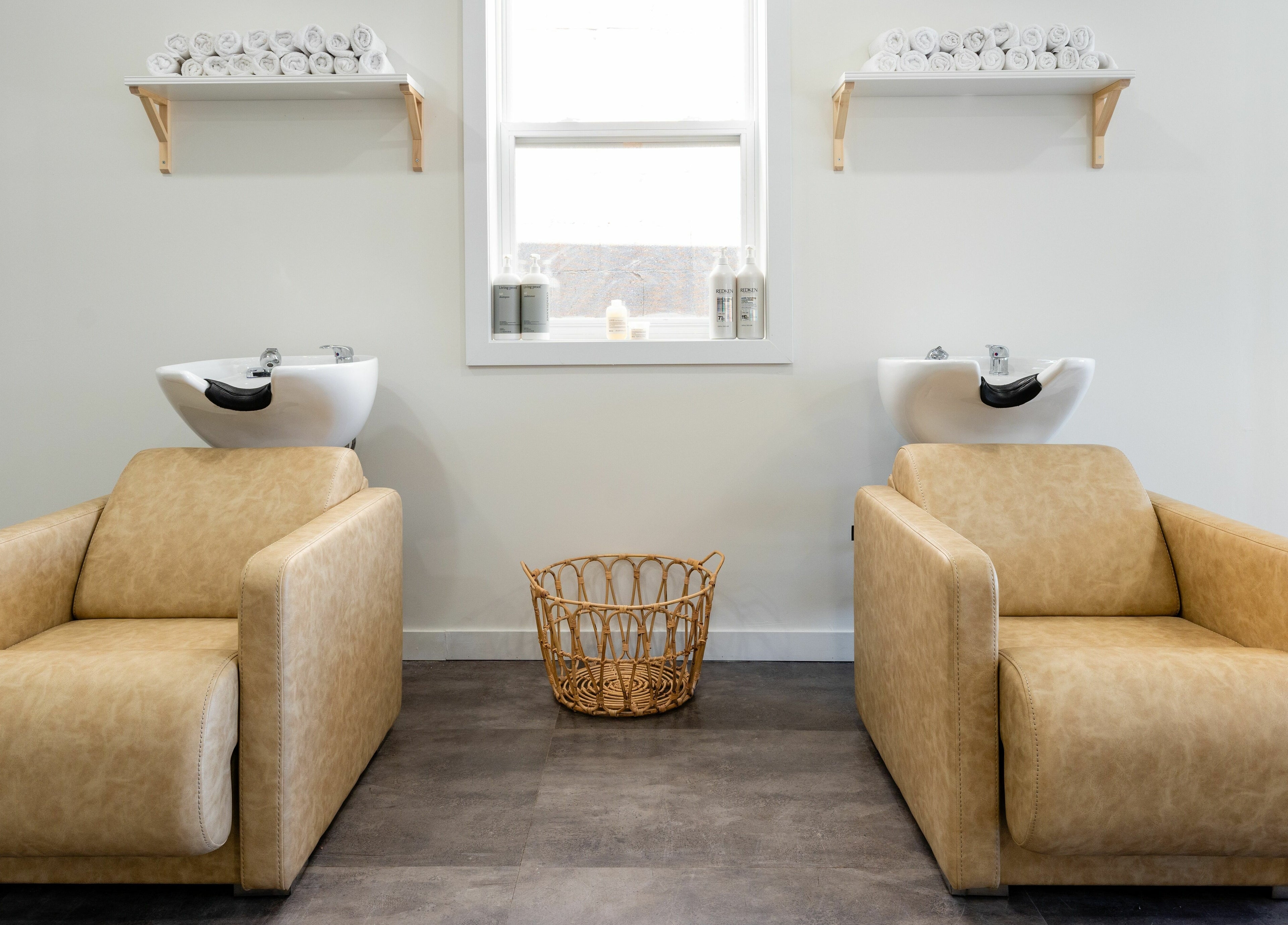 Luxurious spa chairs at Bare Bones The Space in Toronto, Ontario, CA offer a relaxing experience.