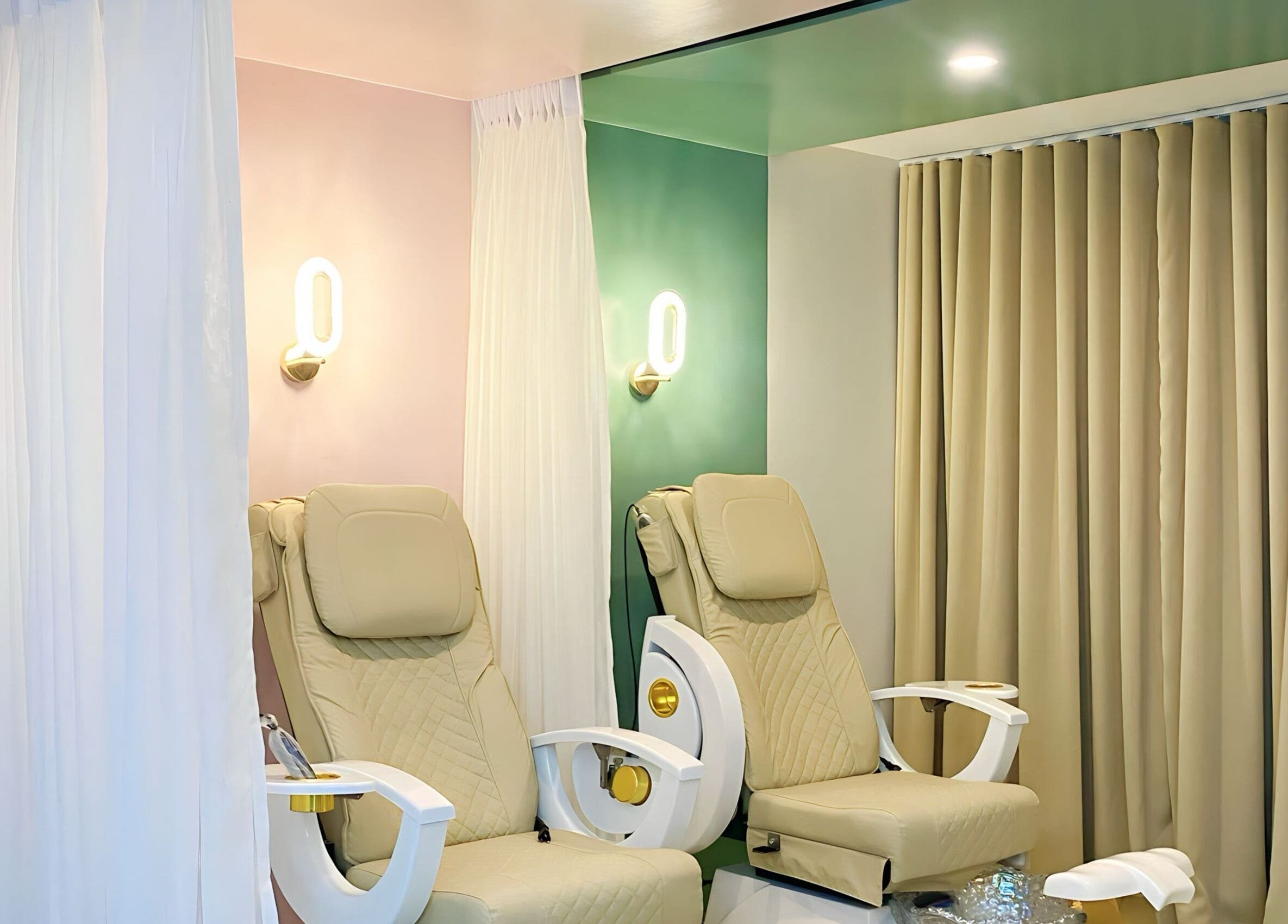 Comfortable spa chairs at Serenease Aesthetic and Wellness Studio in Quezon City, Metro Manila, PH.