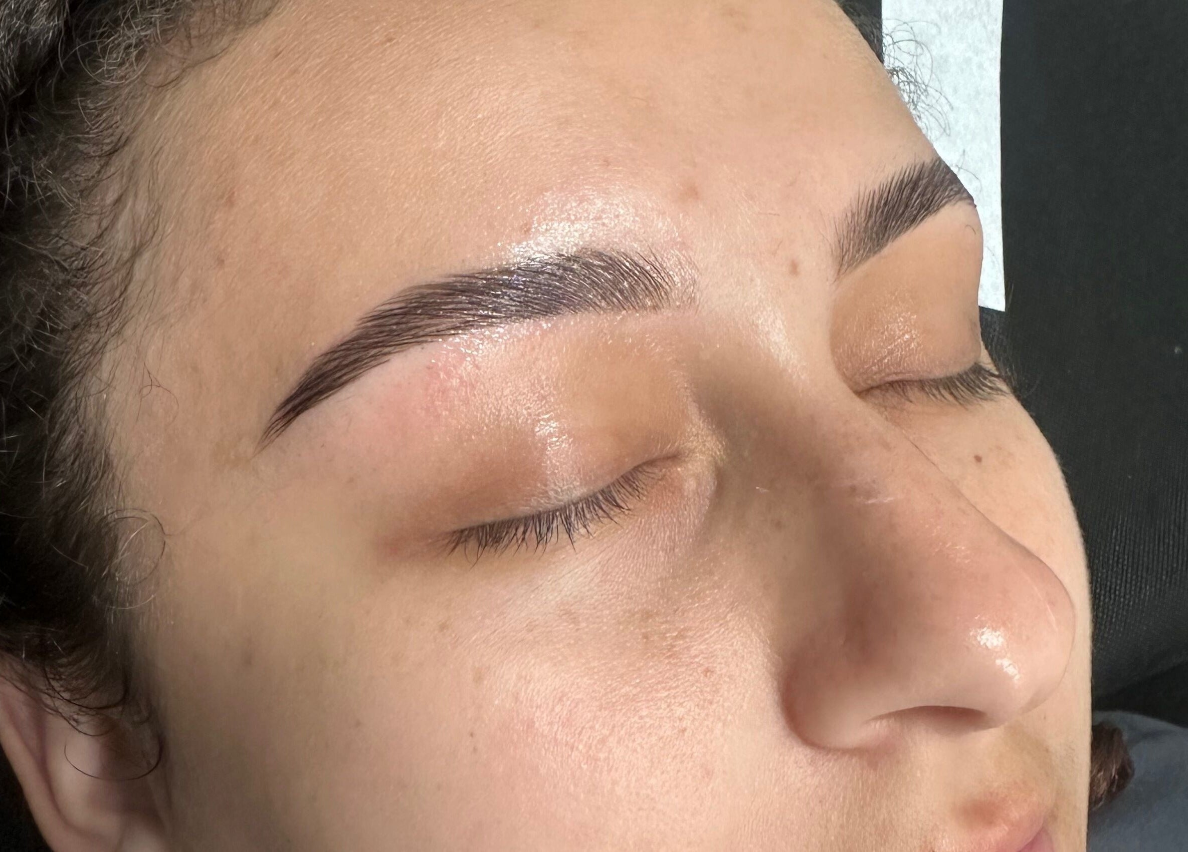 Beautifully shaped eyebrows at Nightshade Esthetics LLC in San Diego, California, US.