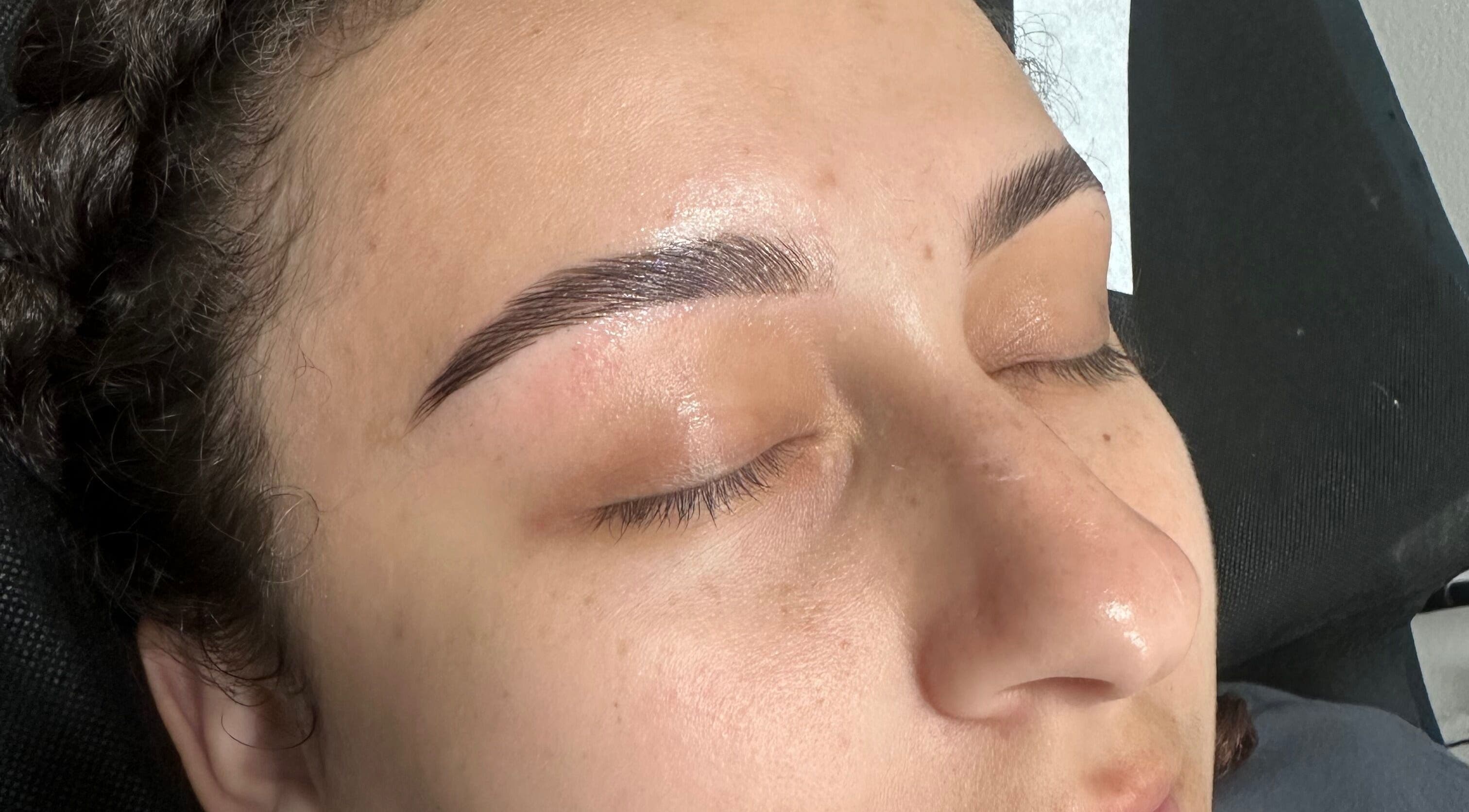 Beautifully shaped eyebrows at Nightshade Esthetics LLC in San Diego, California, US.