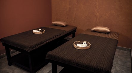 Calm spa room with massage tables at Sanje Wellness Gading Serpong, Banten, Banten, ID.