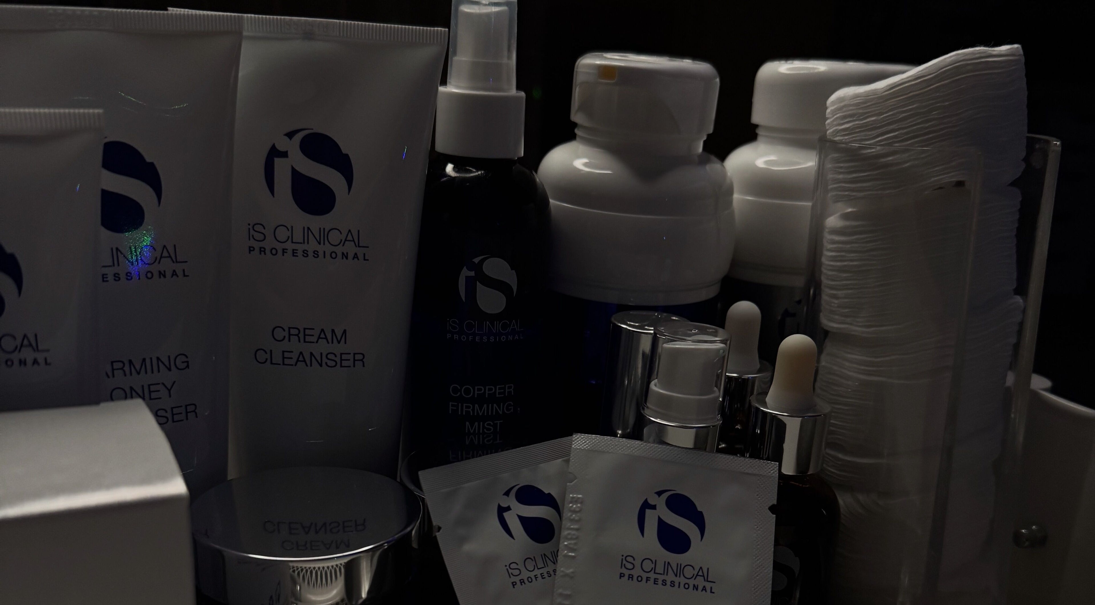 iS Clinical skincare products at Oak Barn Wellness and Beauty, Milton Keynes, England, GB.