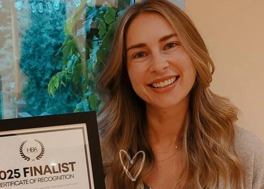 Award-winning team member at Time Out Beauty, Piercing & Aesthetics, Godalming, England, GB with 2025 finalist certificate.