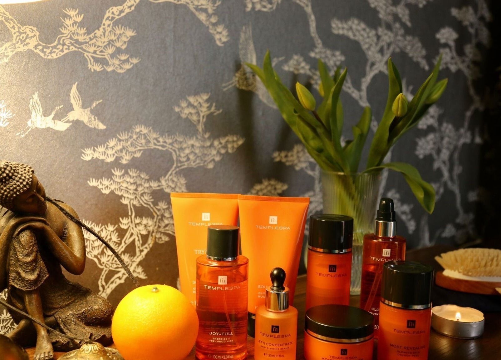 Clowance Spa at Clowance Estate in Camborne, England, GB showcases calming spa essentials and decor.