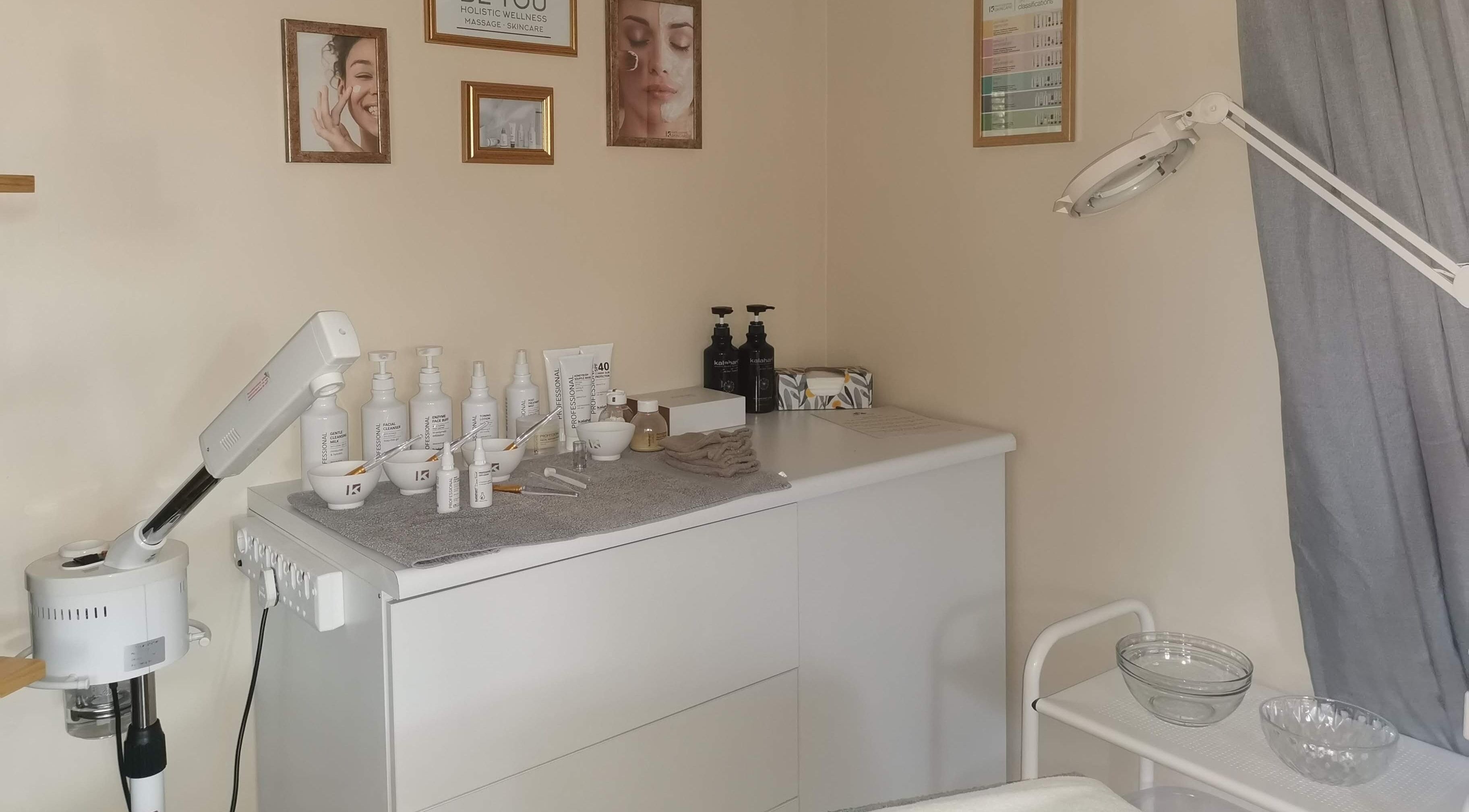 Relaxing treatment room at Be You Holistic Wellness, Cape Town, Western Cape, ZA.