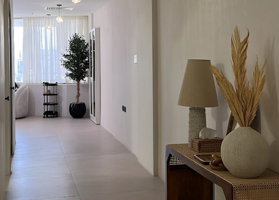 Serene corridor with decor elements at Nola Head Spa and Salon, Riyadh, Riyadh Province, SA.