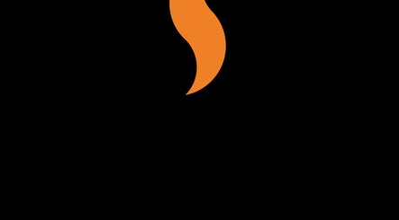 Stylized orange flame logo of Thirteen Roses Piercing 🥀 in Broxburn, Scotland, GB.