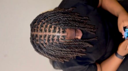 Detailed loc hairstyle at Locced by Ny, Coventry, England, GB showcasing expert hair craftsmanship.