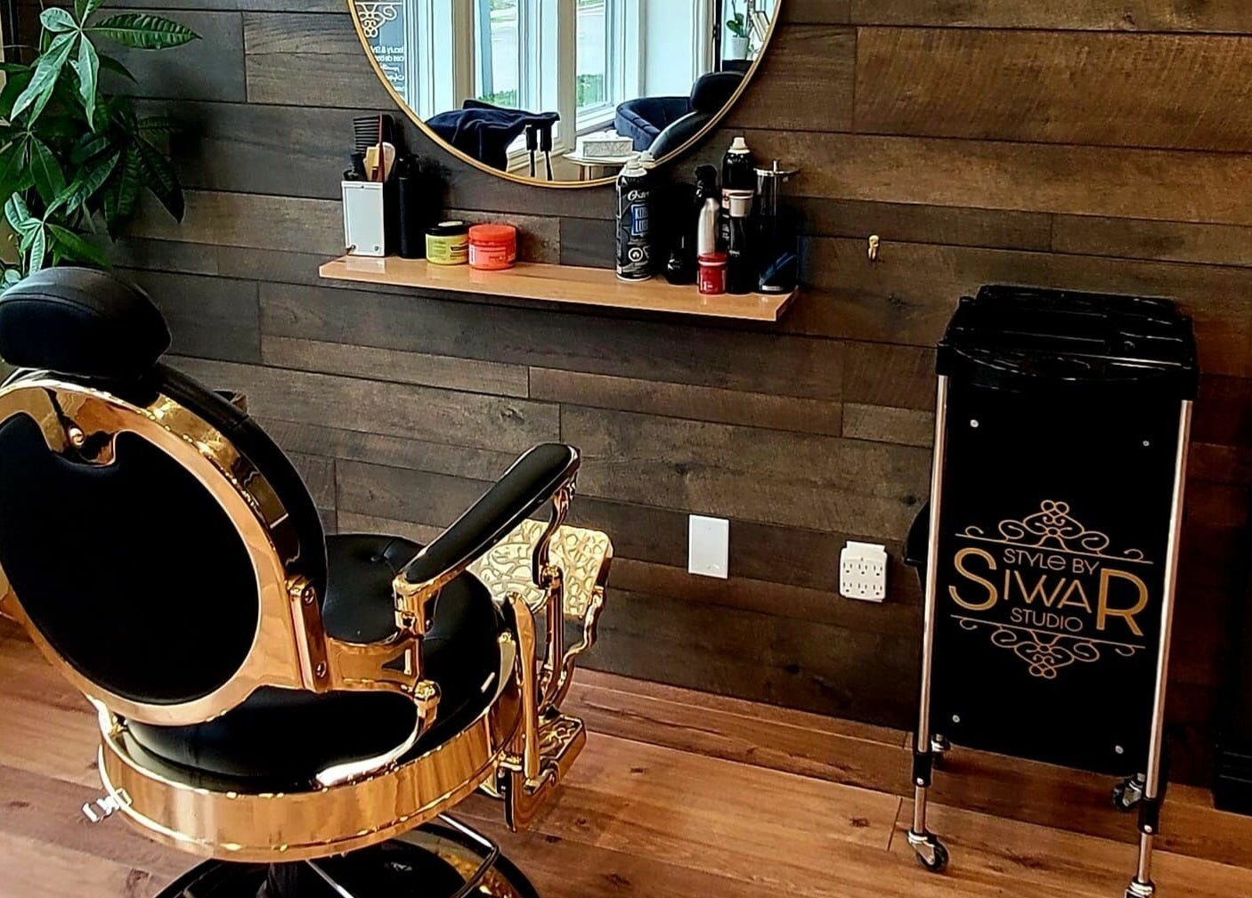 Luxurious styling chair at Style by Siwar Studio, Moncton, New Brunswick, CA.