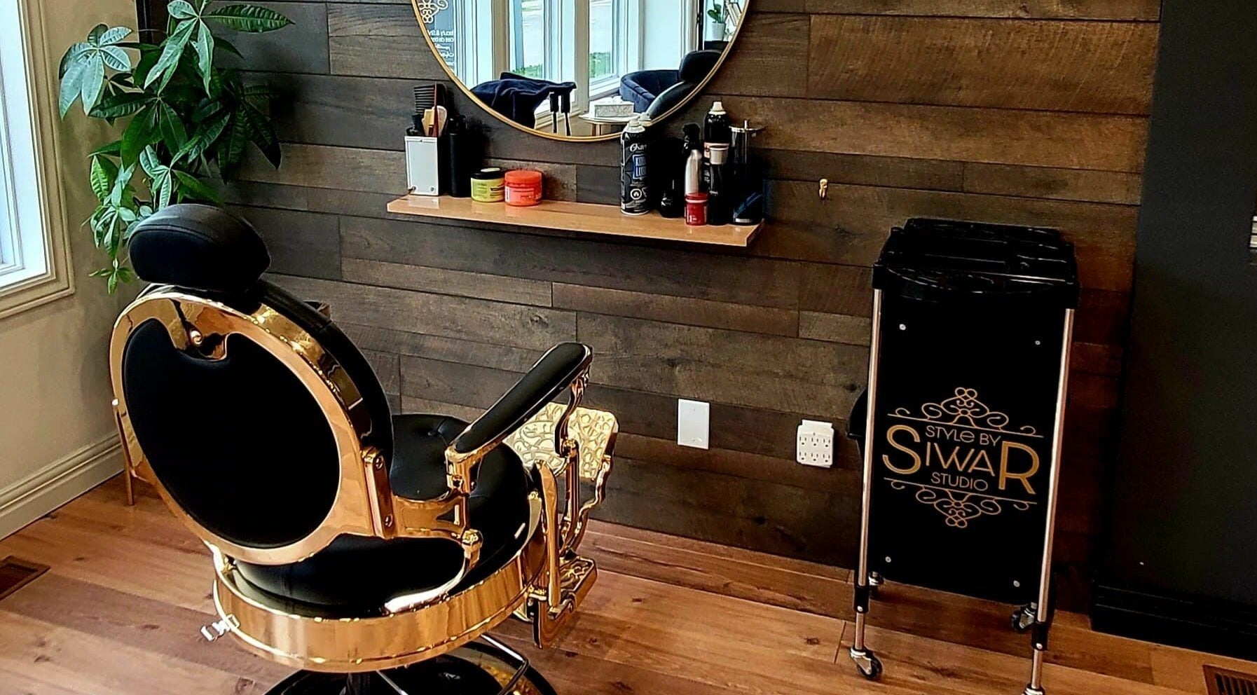 Luxurious styling chair at Style by Siwar Studio, Moncton, New Brunswick, CA.