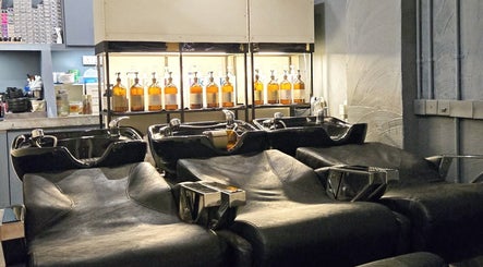 Elegant shampoo stations at Philosophy Studio in Singapore, Singapore, SG showcasing a premium beauty experience.