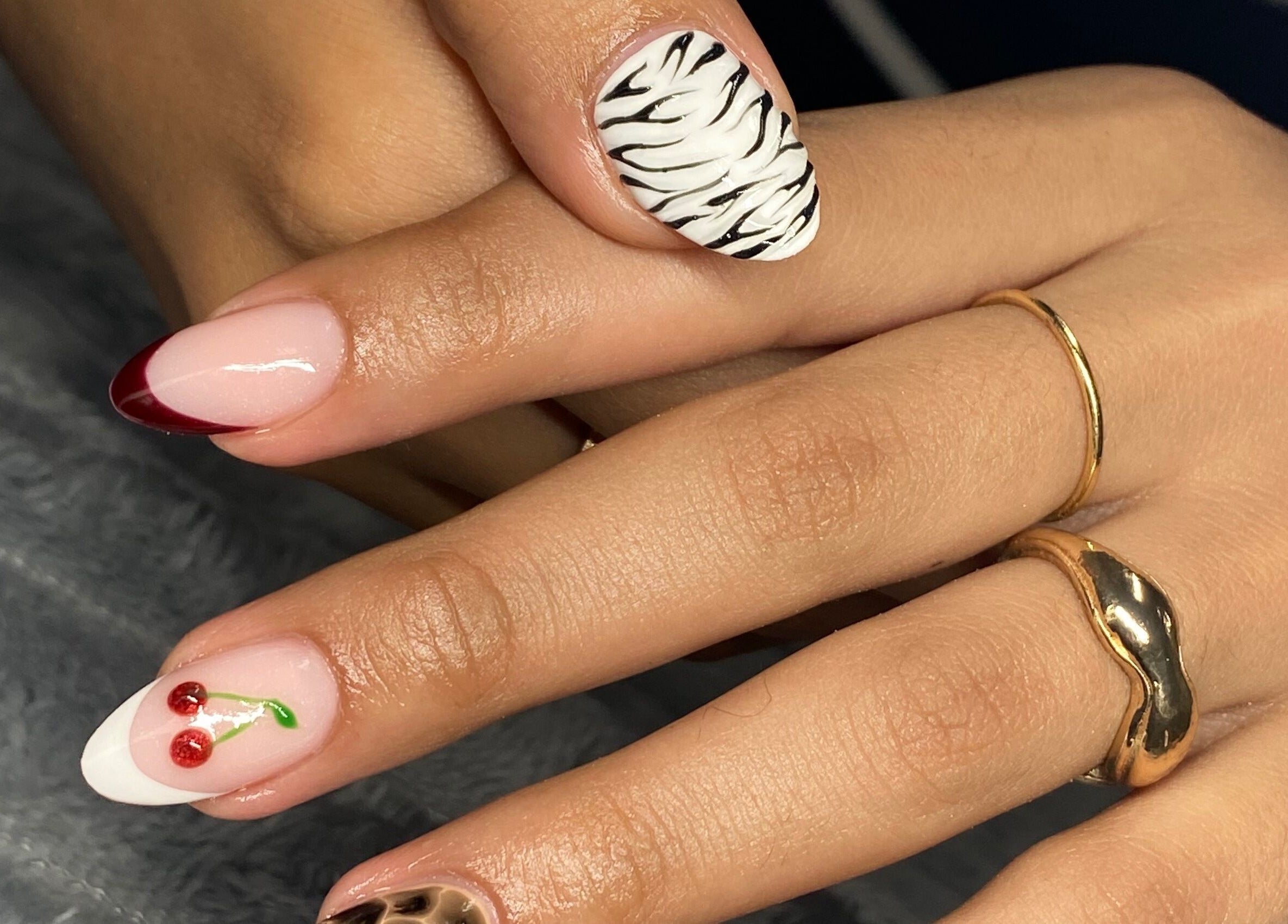 Stylish nail art with chic designs by Azalea Beauty Spa in Tzaneen, Limpopo, ZA.