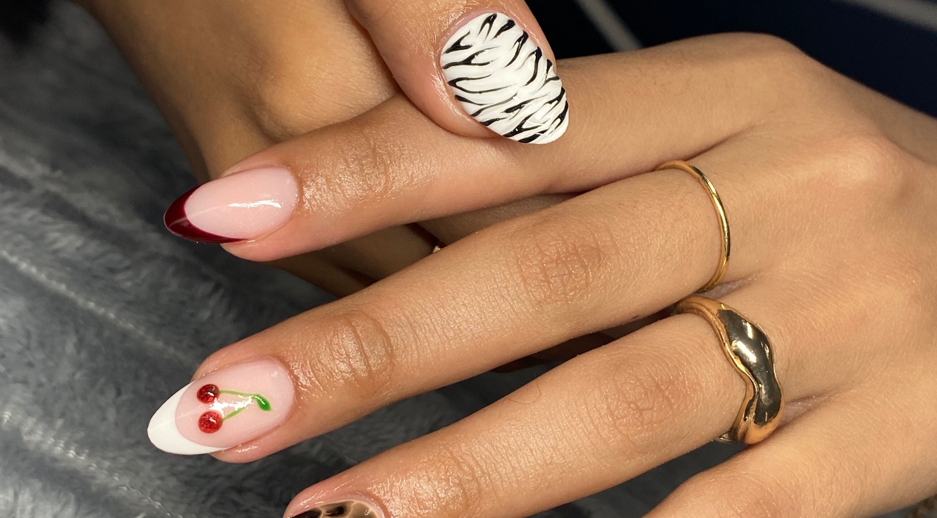 Stylish nail art with chic designs by Azalea Beauty Spa in Tzaneen, Limpopo, ZA.