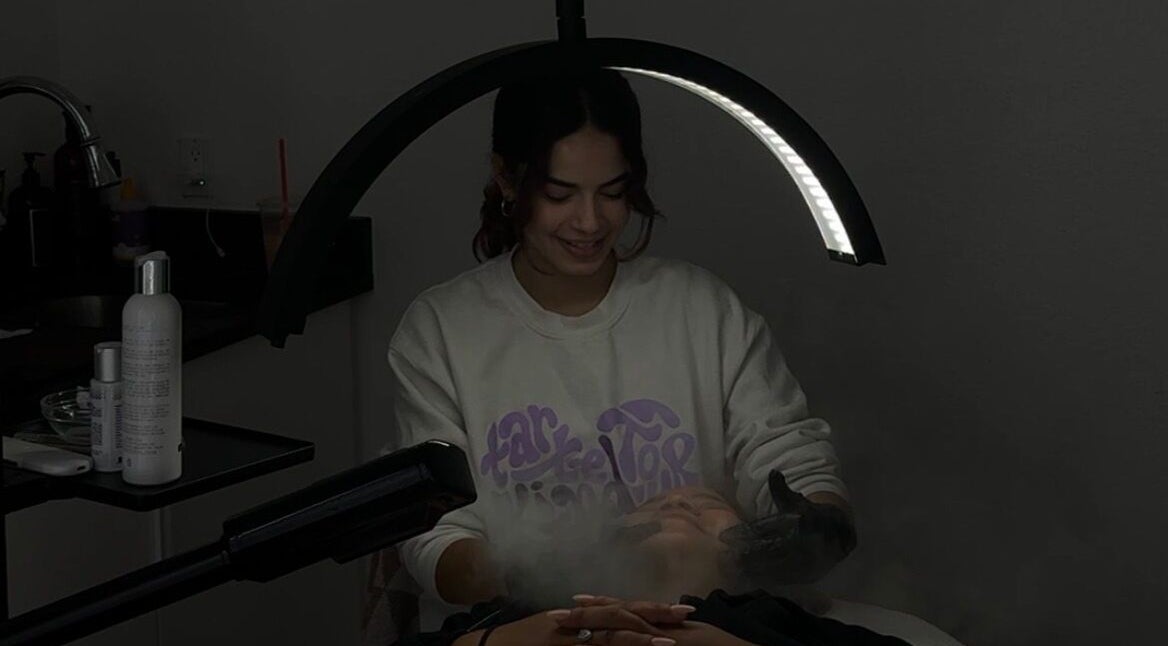 A relaxing facial treatment at Dermabelle Esthetics, Tampa, Florida, US, promoting wellness and rejuvenation.