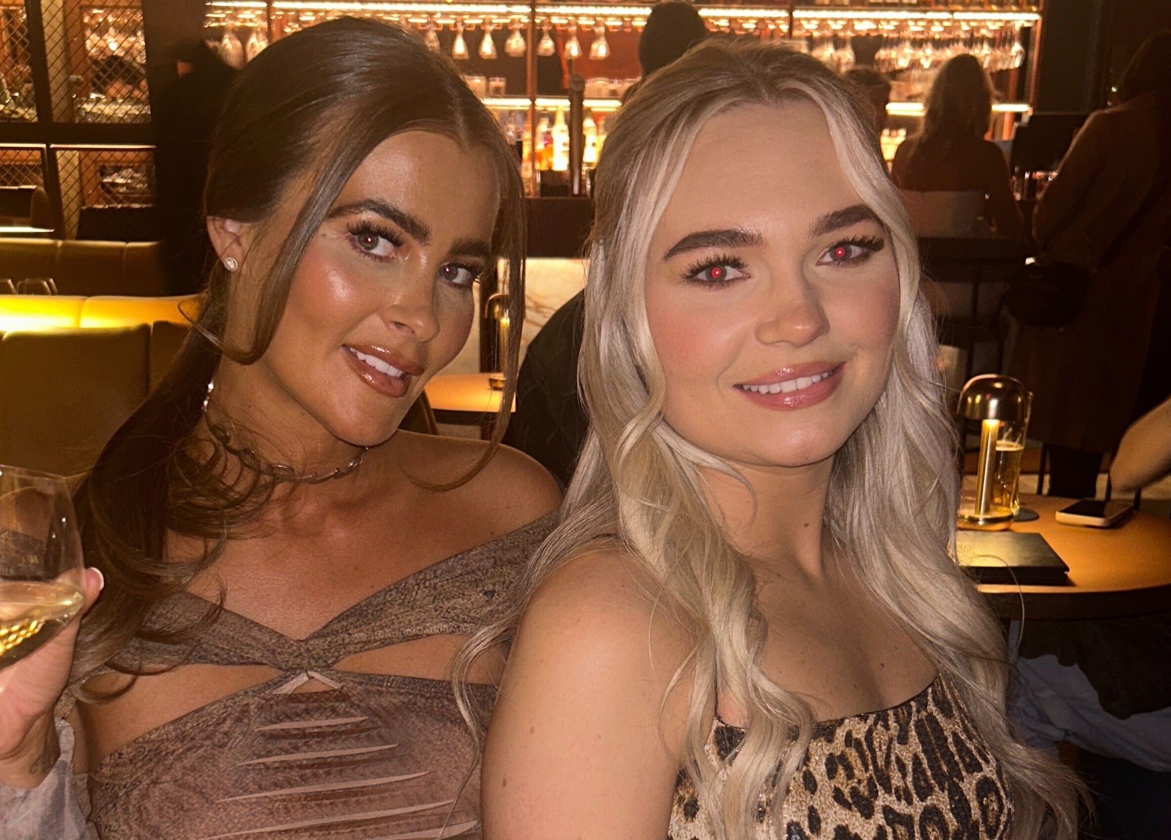 Elegant setting at Glow Salon, Salford, England, GB with stylish guests enjoying a relaxing evening.