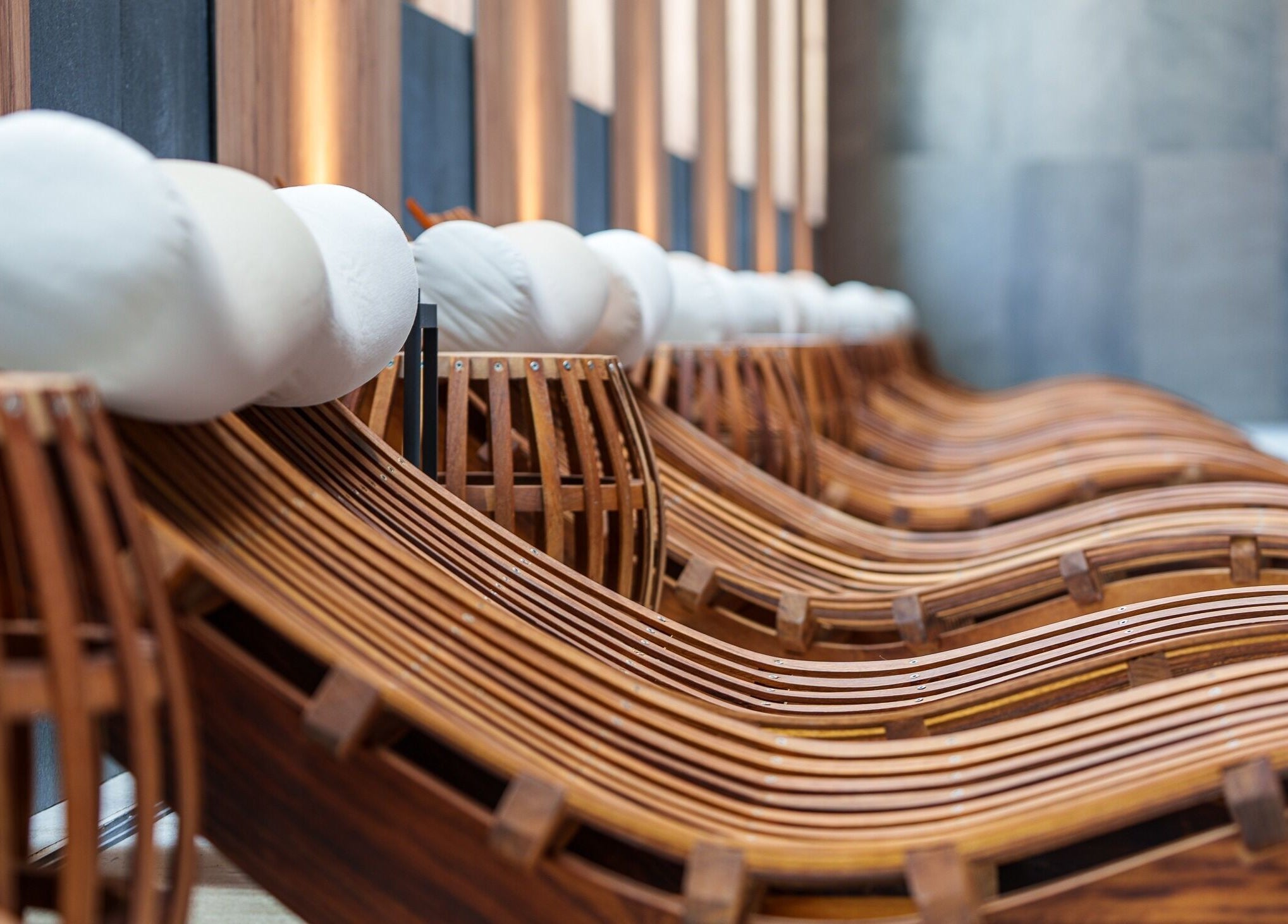 Elegant lounge chairs at Vassa Spa BOR Hotel by Karisma, Zlatibor, Serbia, RS, offer relaxation and comfort.