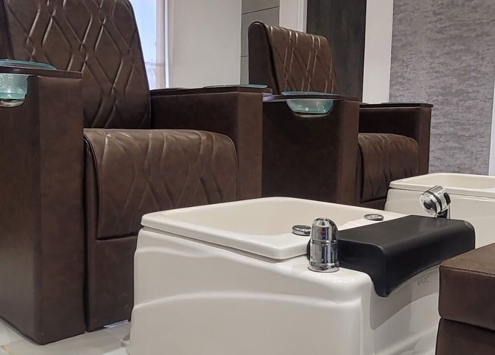 Luxurious pedicure chairs at VOX - The Luxury Salon, Hyderabad, Telangana, IN.