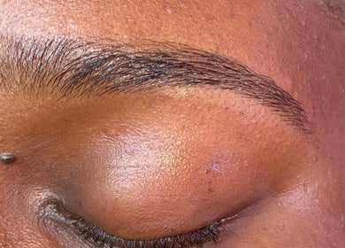 Beautifully shaped eyebrow at Beauty Château TT, D'abadie, Tunapuna/piarco Regional Corporation, TT.