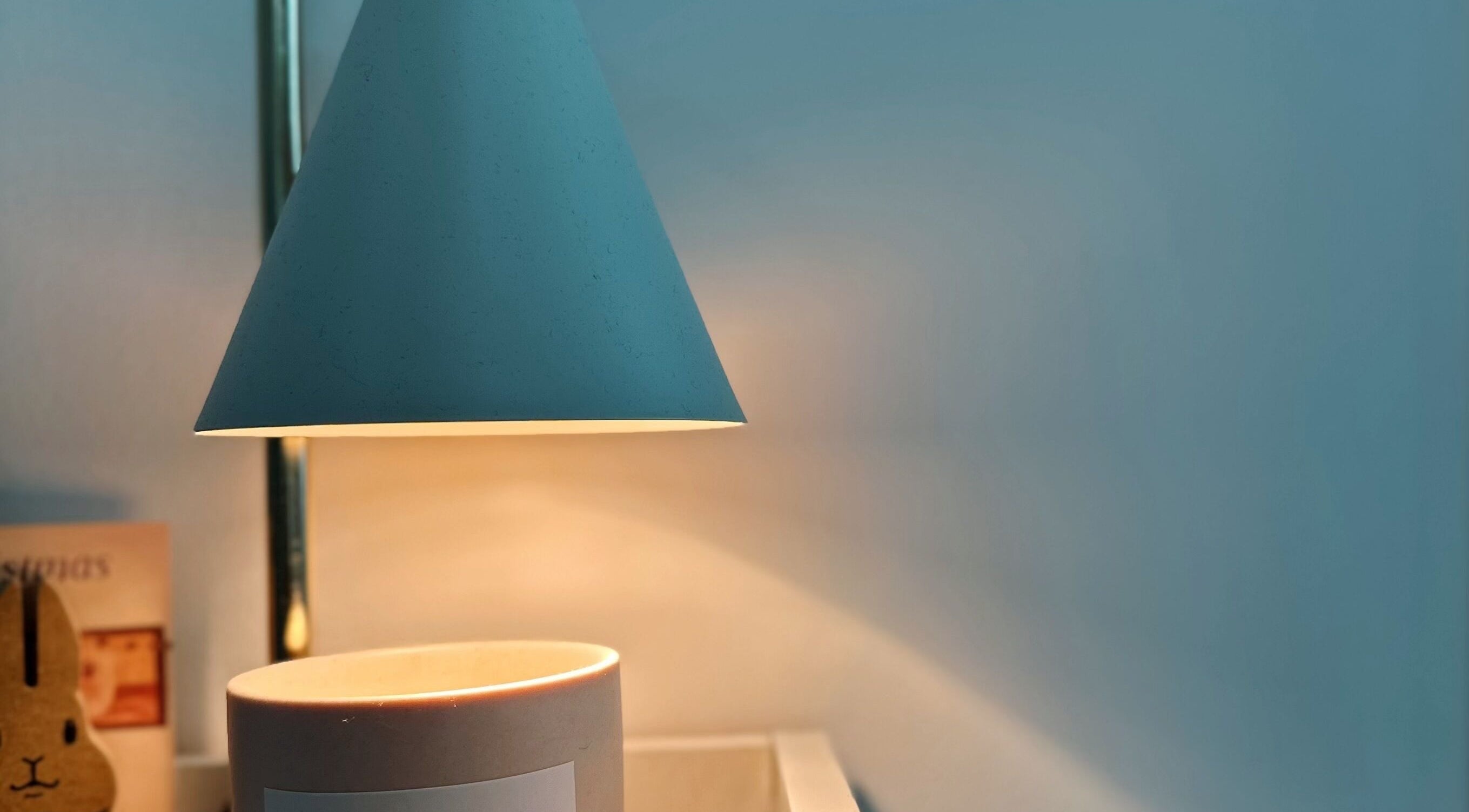 Elegant table lamp illuminating cozy corner at Nailsby Qj in Bandar Seri Begawan, BN.