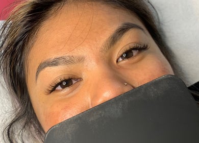 Eyelash extensions at Dolled Up By Lily, Kelmscott, Western Australia, AU, showcasing expertly applied lashes.