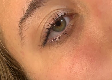 Close-up of eyelash extension from Dolled Up By Lily in Kelmscott, Western Australia, AU.
