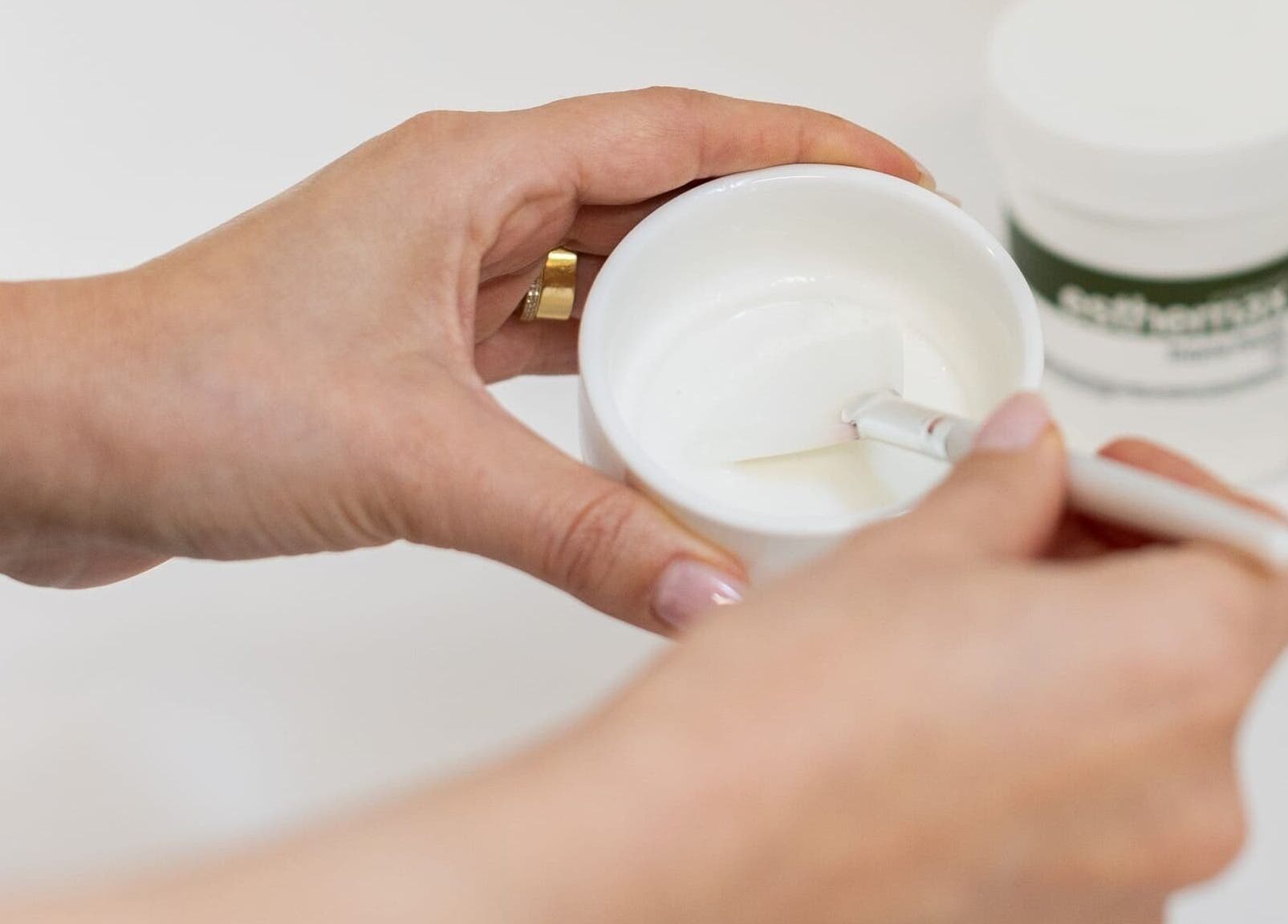 Skincare treatment being prepared at Lumina Skincare Clinic, Gold Coast, Queensland, AU.