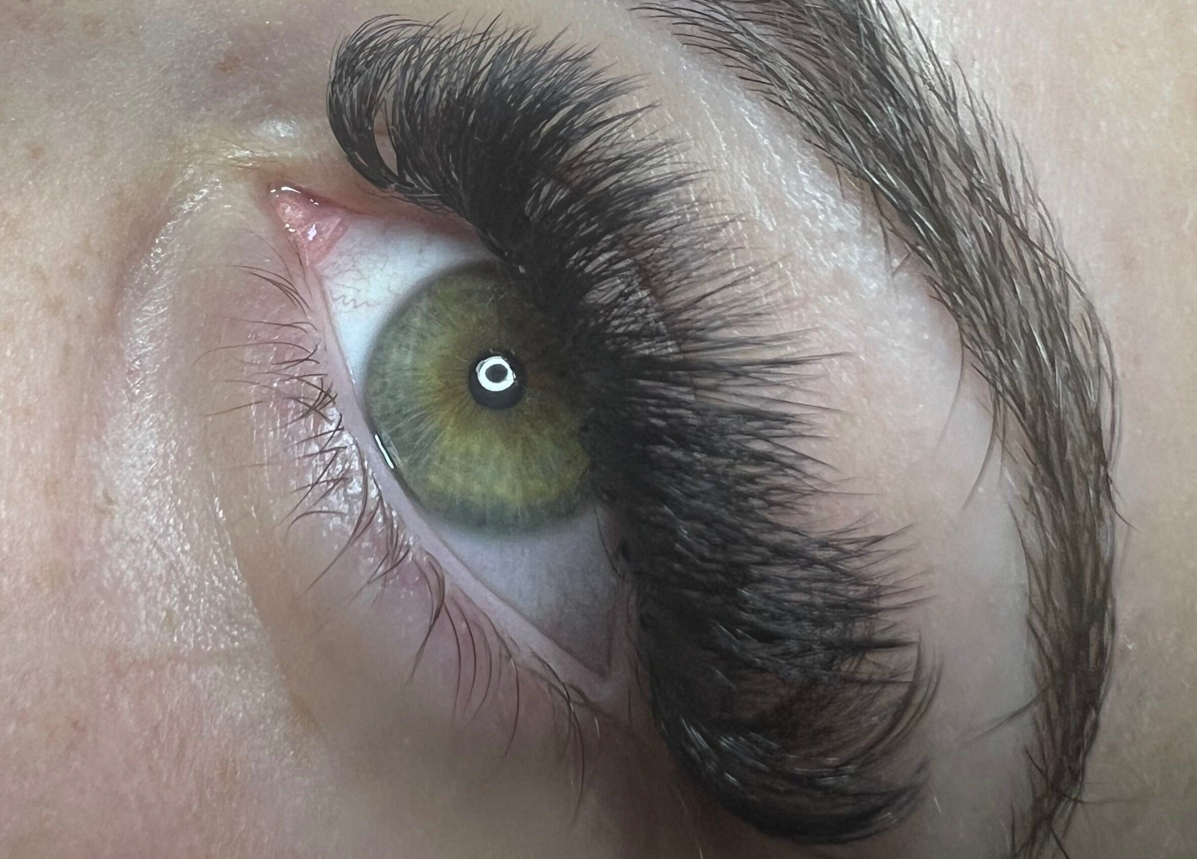 Close-up of enhanced lashes at Beautify Brows & Lashes, Hamilton Valley, New South Wales, AU.