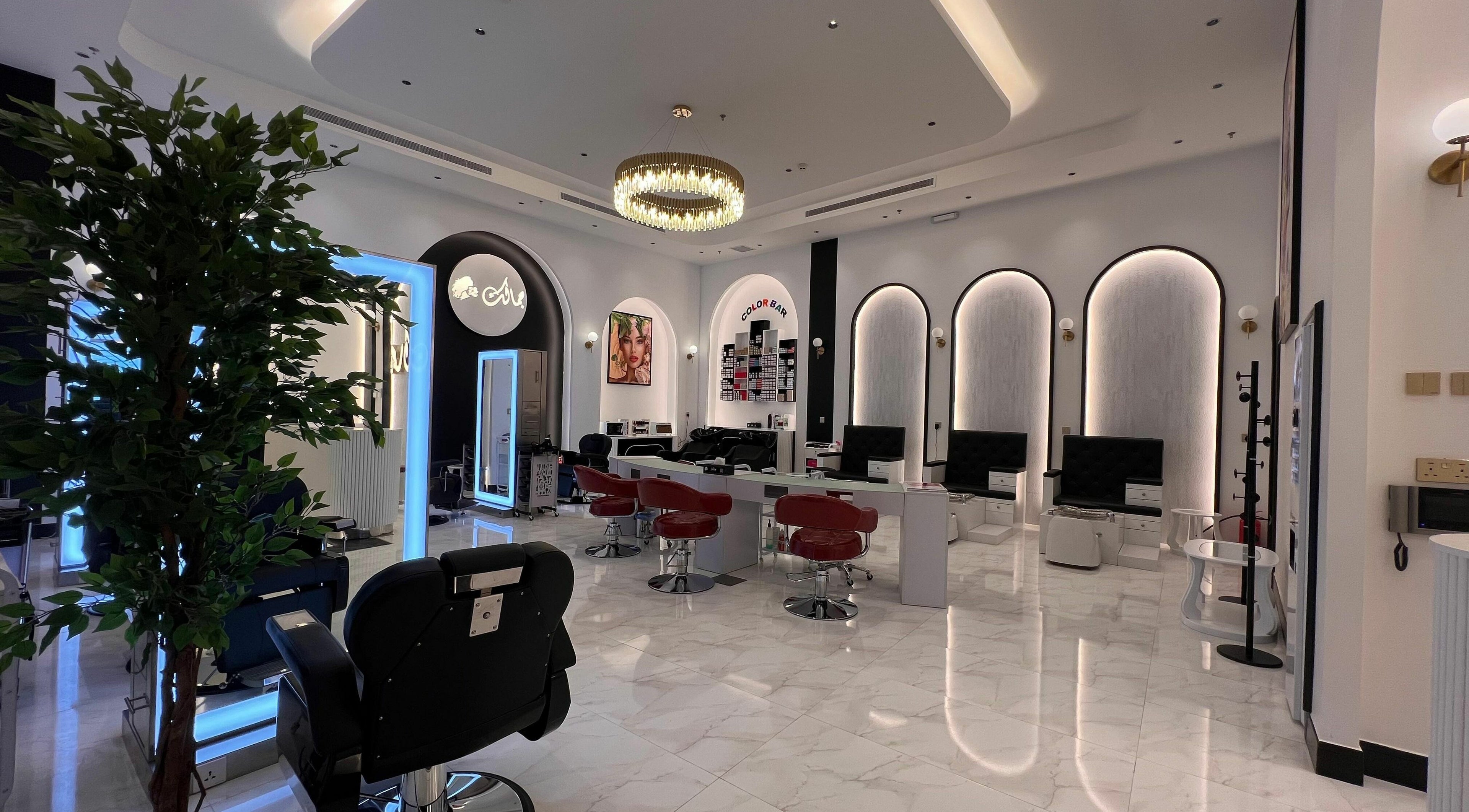 Luxurious interior of Jamalik Mujan Park - جمالك موجان بارك beauty salon, Khamis Mushait, Aseer Province, SA.