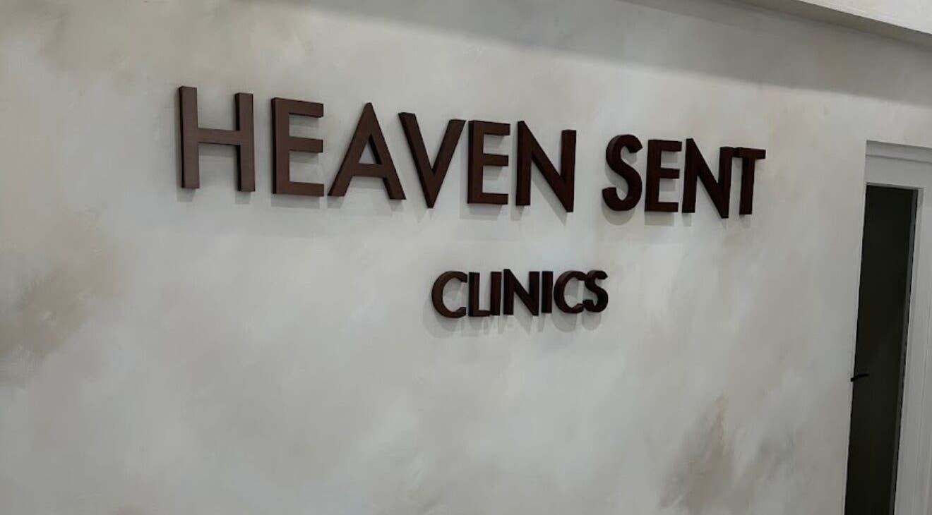 Heaven Sent Clinics Wilmslow entrance sign, Wilmslow, England, GB.