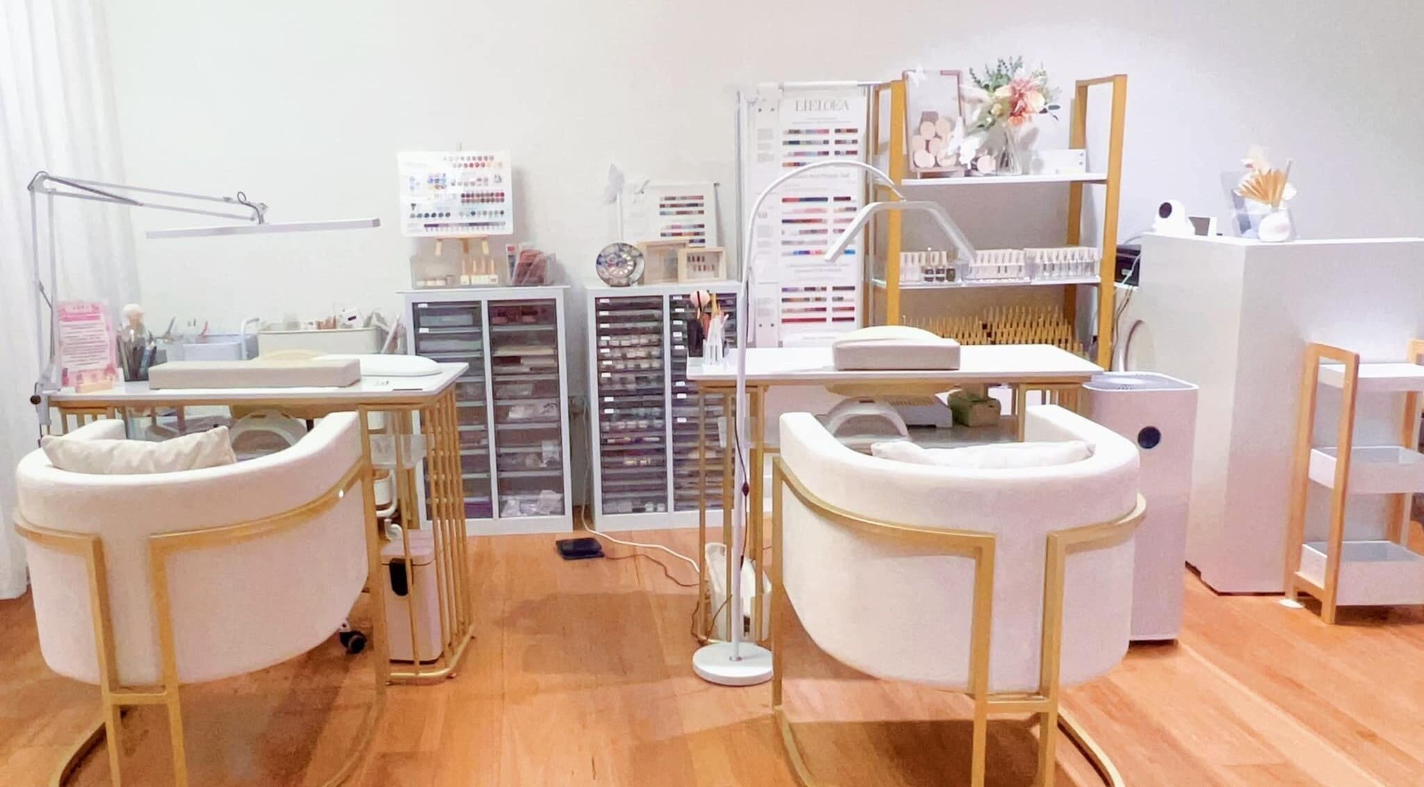 Elegant nail treatment area at FIT Beauty Brisbane, located in Brisbane City, Queensland, AU. Modern and inviting design.