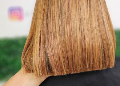 Perfektes Blond Bob bei Andrea Hair Studio[Latein und multikultureller ], Bern, Bern, CH.