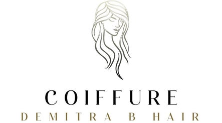 Elegant line art of woman's hair with Coiffure logo, Melbourne, Victoria, AU.