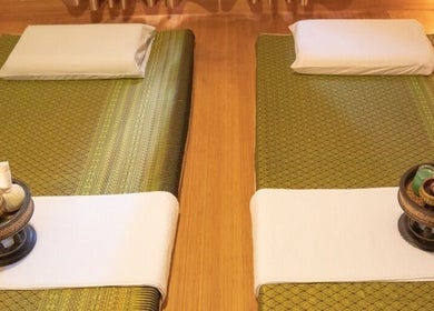 Massage mats at Golden Fingers Thai Massage - Morningside, Auckland, NZ, arranged for relaxation.