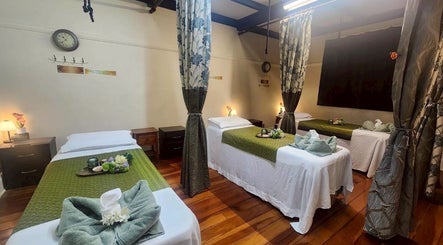 Relaxing massage beds at Golden Fingers Thai Massage - Morningside, Auckland, Auckland, NZ with calming decor.