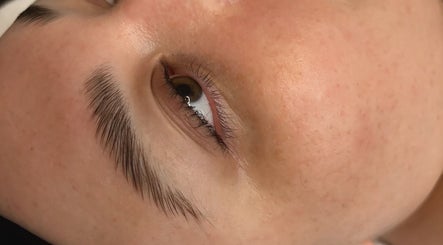 Close-up of a well-groomed eyebrow at Lullaby Wellness, Hamlyn Terrace, New South Wales, AU.