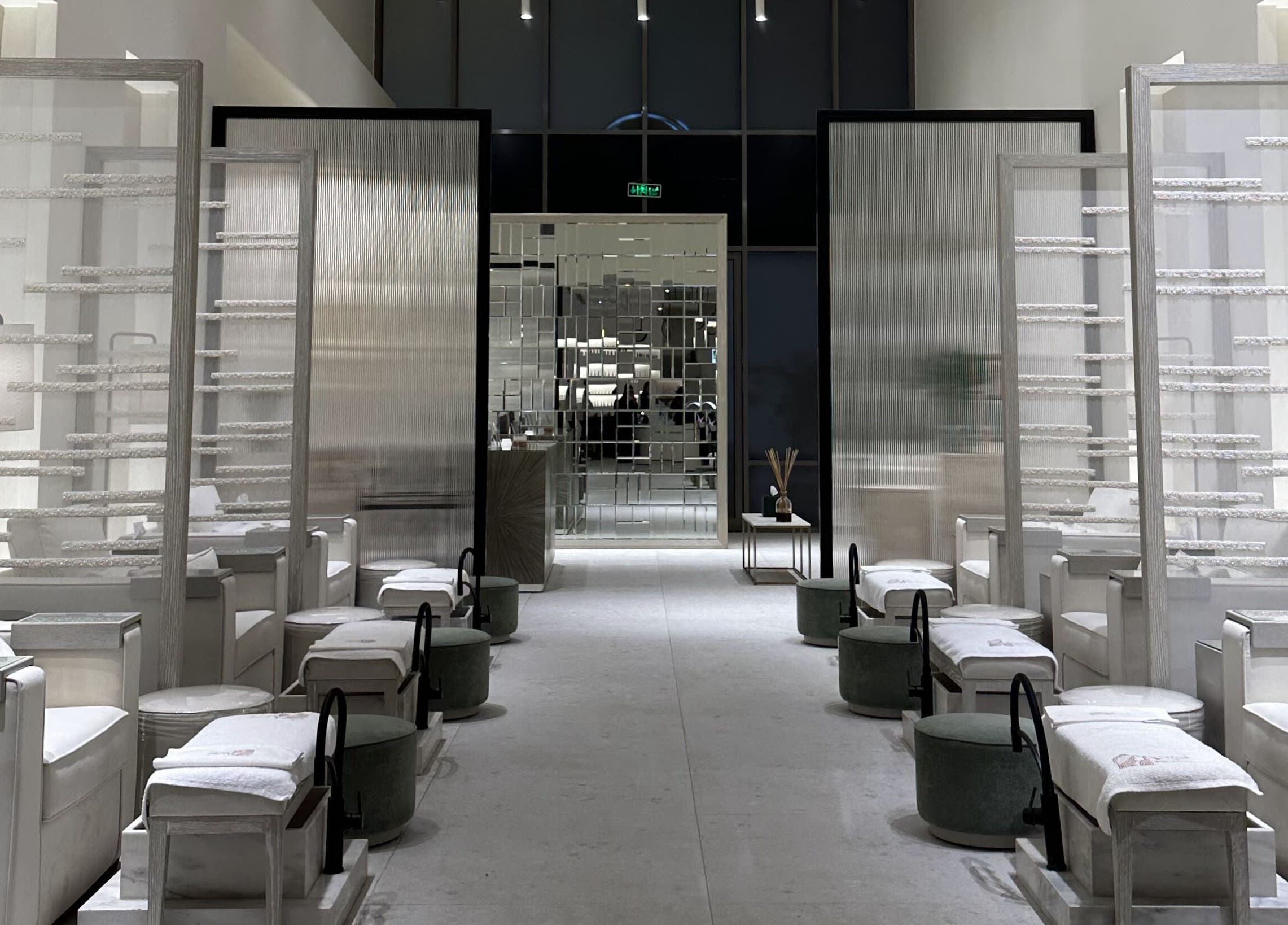 Luxurious seating and decor at Philautia Salon in Riyadh, Riyadh Province, SA, showcasing a serene ambiance.