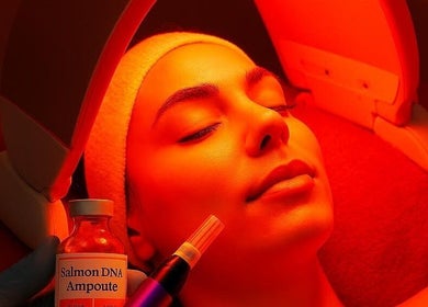 Olimpia offers a soothing LED light therapy facial in ROSEBERY, New South Wales, AU for youthful skin.