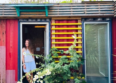 Outdoor view of Massage Margate's vibrant entrance in Margate, GB, with a welcoming ambiance.