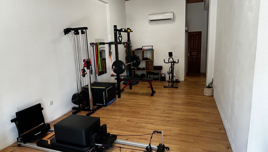 Modern gym equipment in a bright room at Theramotion Physiotherapy, Λευκωσία, Λευκωσία, CY.