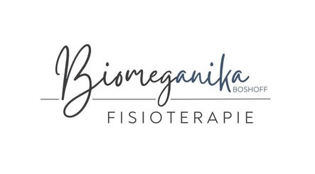Biomeganika Fisioterapie logo featuring elegant script in Wellington, Western Cape, ZA.