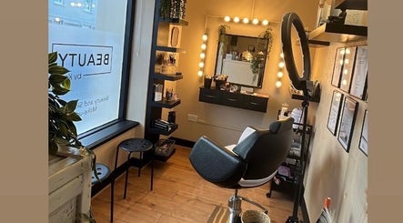 Cozy beauty studio at Beauty by Kelly Walsh in Offaly, County Offaly, IE with elegant lighting and makeup station.