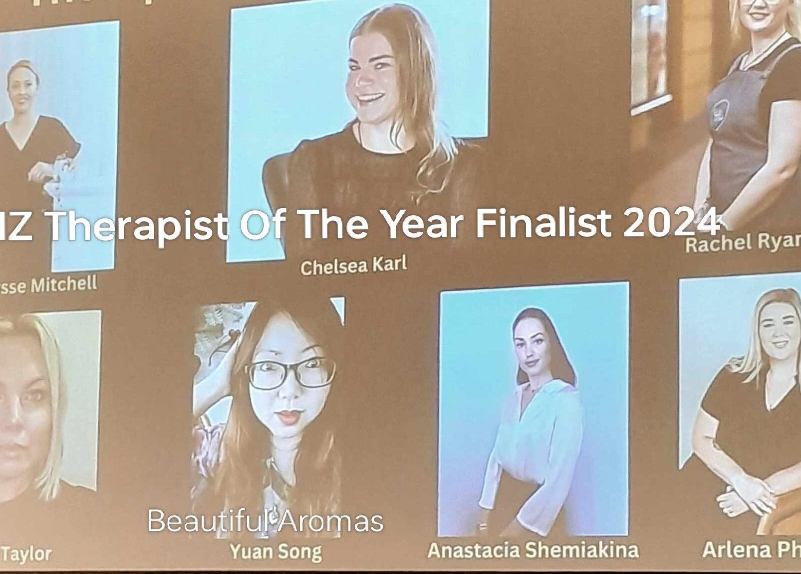 NZ Therapist Of The Year 2024 finalists from Beautiful Aromas Massage Waxing Boutique, Lower Hutt, Wellington, NZ.