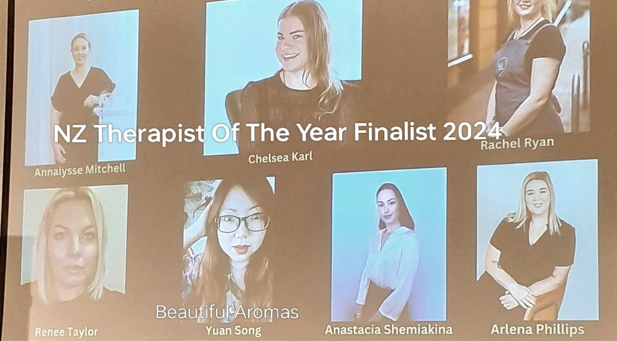 NZ Therapist of the Year finalists 2024, featuring Beautiful Aromas Massage Waxing Boutique, Lower Hutt, Wellington, NZ.