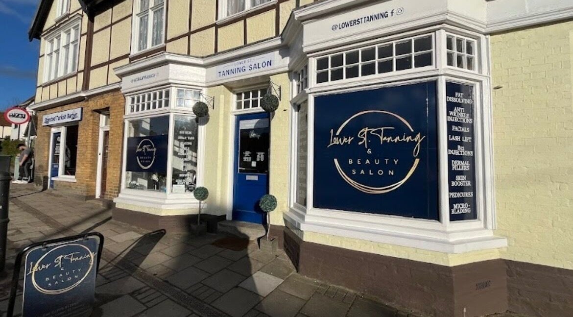 BeautyGaze salon front in Stansted Mountfitchet, England, GB, showcasing elegant exterior design.