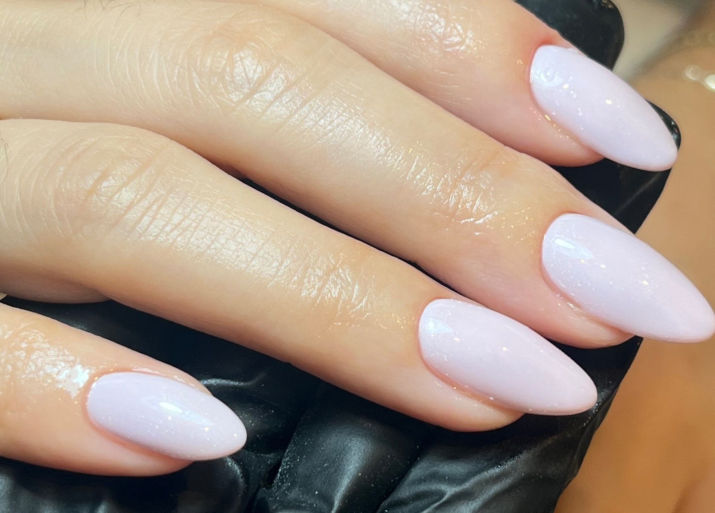 Elegant manicure with soft pink nails by Emily Francesca - Langford, Langford, England, GB.